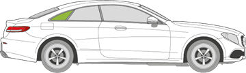 Afbeelding van Zijruit rechts Mercedes E-klasse coupé