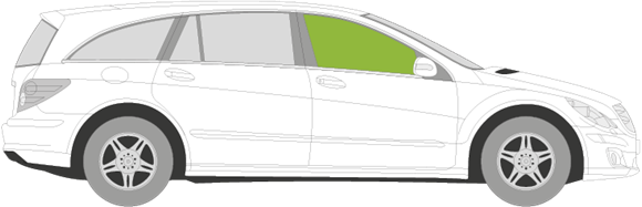 Afbeelding van Zijruit rechts Mercedes R-klasse