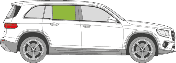 Afbeelding van Zijruit rechts Mercedes GLB-klasse