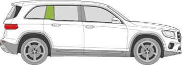 Afbeelding van Zijruit rechts Mercedes GLB-klasse