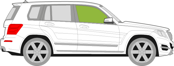 Afbeelding van Zijruit rechts Mercedes GLK 