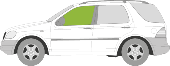 Afbeelding van Zijruit links Mercedes M-klasse 