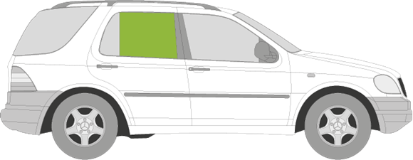 Afbeelding van Zijruit rechts Mercedes M-klasse 
