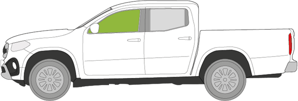 Afbeelding van Zijruit links Mercedes X-klasse
