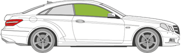 Afbeelding van Zijruit rechts Mercedes E-klasse coupé 