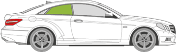 Afbeelding van Zijruit rechts Mercedes E-klasse coupé 