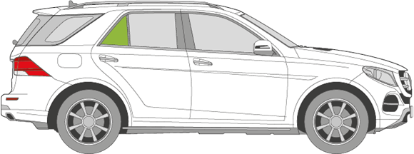 Afbeelding van Zijruit rechts Mercedes GLE-klasse 