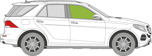 Afbeelding van Zijruit rechts Mercedes GLE-klasse 