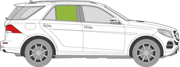 Afbeelding van Zijruit rechts Mercedes GLE-klasse 