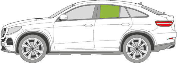 Afbeelding van Zijruit links Mercedes GLE-klasse coupé 