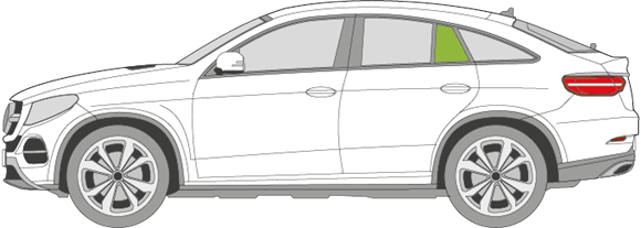 Afbeelding van Zijruit links Mercedes GLE-klasse coupé 