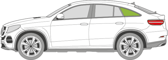 Afbeelding van Zijruit links Mercedes GLE-klasse coupé 