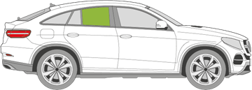 Afbeelding van Zijruit rechts Mercedes GLE-klasse coupé 