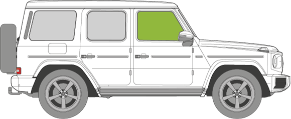Afbeelding van Zijruit rechts Mercedes G-klasse 
