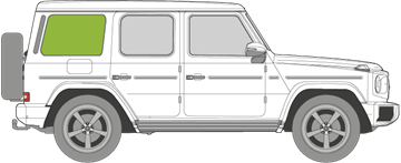 Afbeelding van Zijruit rechts Mercedes G-klasse 