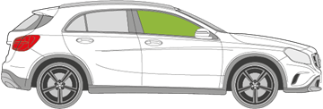 Afbeelding van Zijruit rechts Mercedes GLA-klasse 