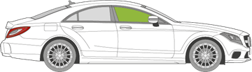 Afbeelding van Zijruit rechts Mercedes CLS coupé