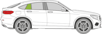 Afbeelding van Zijruit rechts Mercedes GLC coupé