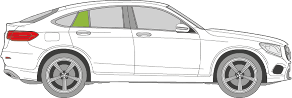 Afbeelding van Zijruit rechts Mercedes GLC coupé