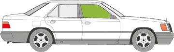 Afbeelding van Zijruit rechts Mercedes E-klasse sedan 