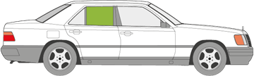 Afbeelding van Zijruit rechts Mercedes E-klasse sedan 