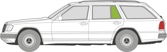 Afbeelding van Zijruit links Mercedes E-klasse break 