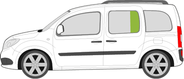 Afbeelding van Zijruit links Mercedes Citan family van 