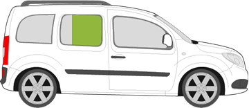 Afbeelding van Zijruit rechts Mercedes Citan family van (beweegbaar)