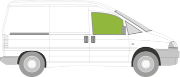 Afbeelding van Zijruit rechts Fiat Scudo (getint)