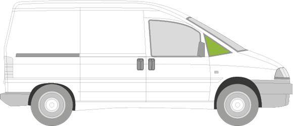 Afbeelding van Zijruit rechts Fiat Scudo (getint)