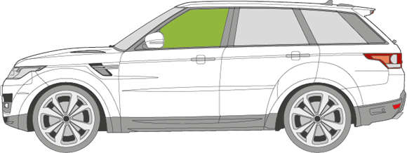 Afbeelding van Zijruit rechts Land Rover Range Rover Sport (GELAAGD)