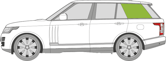 Afbeelding van Zijruit links Land Rover Range Rover  