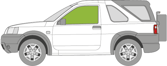 Afbeelding van Zijruit links Land Rover Freelander 