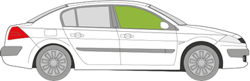 Afbeelding van Zijruit rechts Renault Mégane sedan