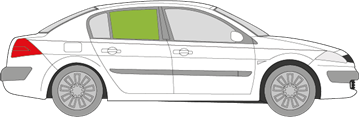 Afbeelding van Zijruit rechts Renault Mégane sedan
