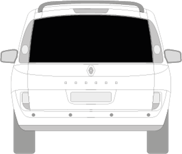 Afbeelding van Achterruit Renault Espace donker