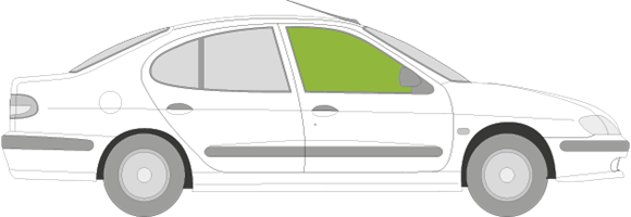 Afbeelding van Zijruit rechts Renault Mégane sedan