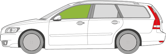 Afbeelding van Zijruit links Volvo V50