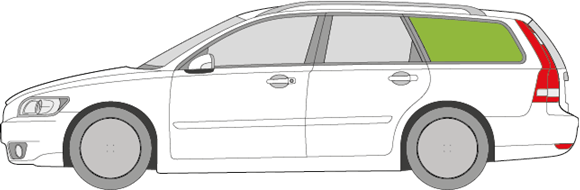 Afbeelding van Zijruit links Volvo V50