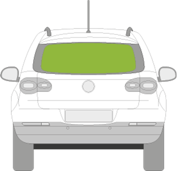 Afbeelding van Achterruit Volkswagen Tiguan (2007-2011)