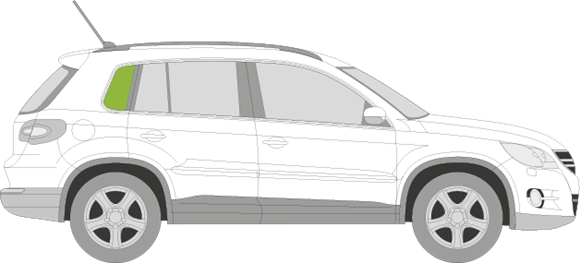 Afbeelding van Zijruit rechts Volkswagen Tiguan 