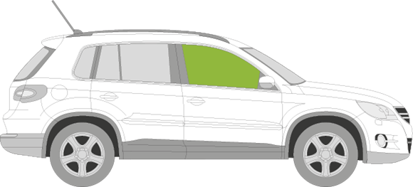 Afbeelding van Zijruit rechts Volkswagen Tiguan