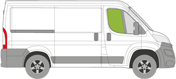 Afbeelding van Zijruit rechts Fiat Ducato