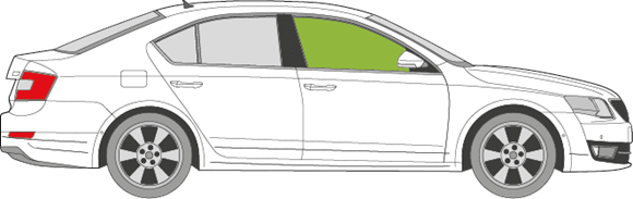 Afbeelding van Zijruit rechts Skoda Octavia 5 deurs