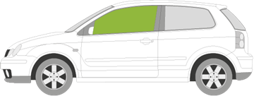 Afbeelding van Zijruit links Volkswagen Polo 3 deurs 