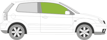 Afbeelding van Zijruit rechts Volkswagen Polo 3 deurs 