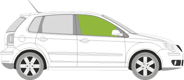 Afbeelding van Zijruit rechts Volkswagen Polo 5 deurs 