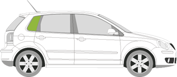 Afbeelding van Zijruit rechts Volkswagen Polo 5 deurs 