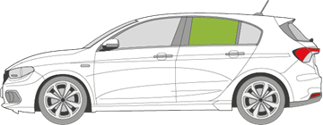 Afbeelding van Zijruit links Fiat Tipo 5 deurs