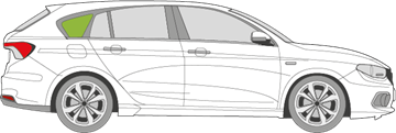 Afbeelding van Zijruit rechts Fiat Tipo break